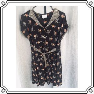 CUTE Vintage 1980s Floral Pattern Dress!!!